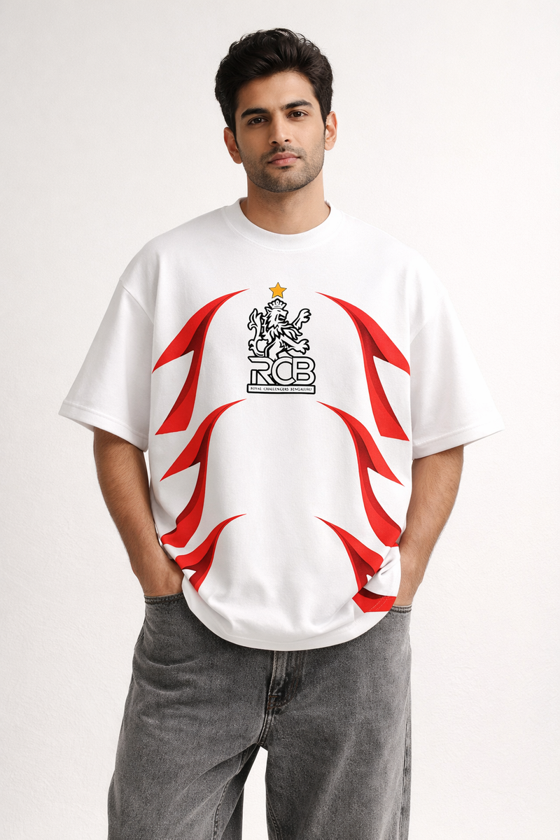 RCB Strike Oversized Tee