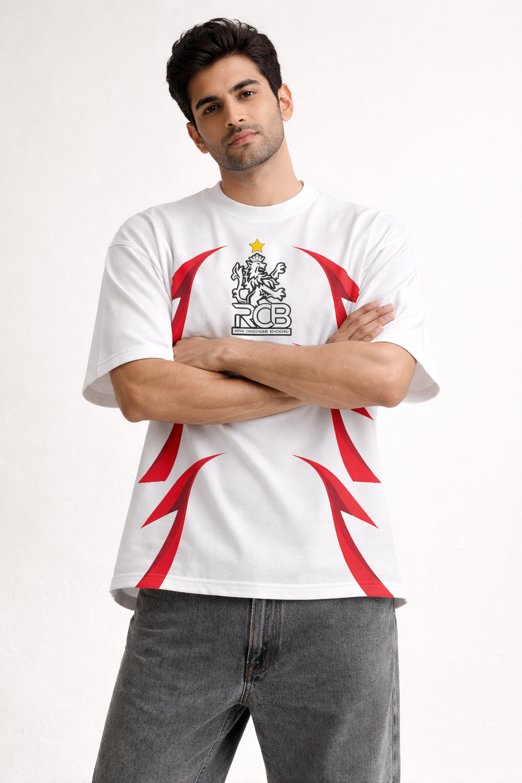 RCB Strike Oversized Tee