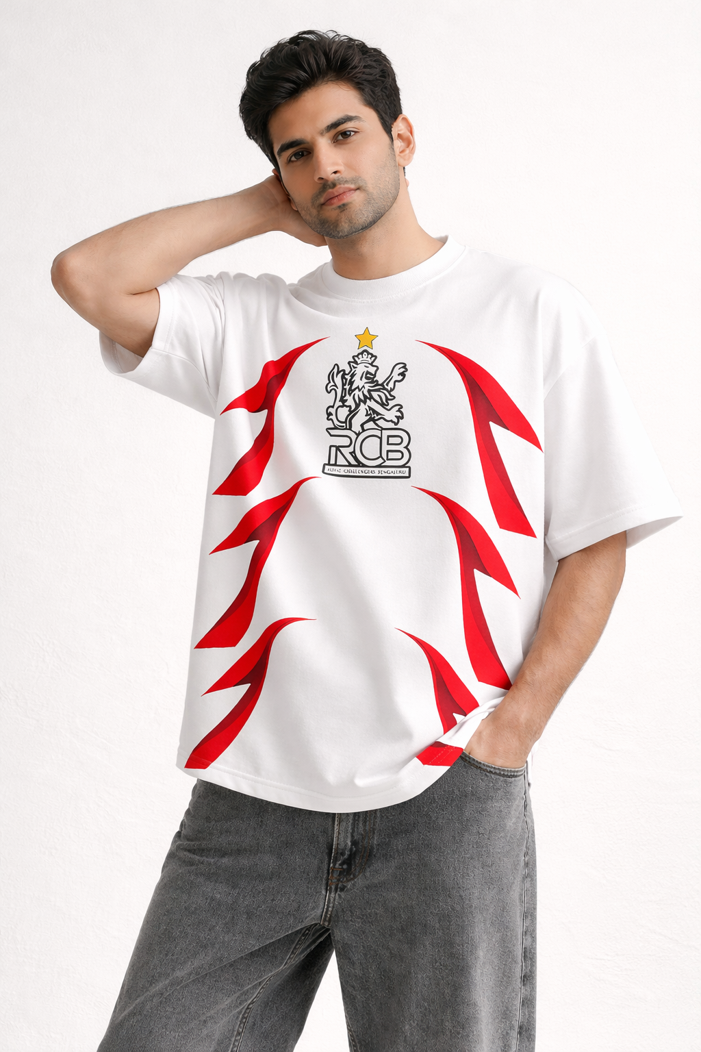 RCB Strike Oversized Tee