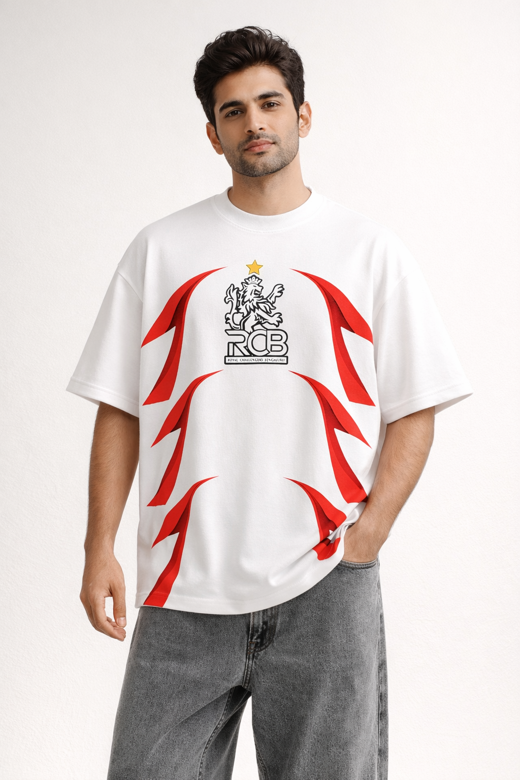 RCB Strike Oversized Tee