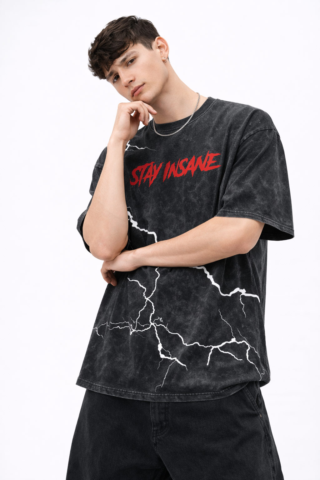 STAY INSANE – Lightning Disorder Tee
