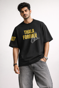 Thala Forever M. S Dhoni No.7 Oversized Boxy Fit T-Shirt
